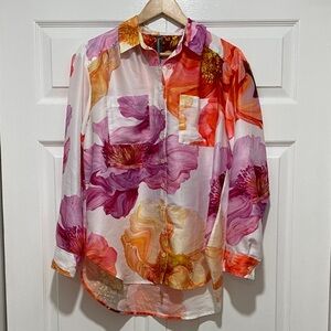 Anthropologie NWT Floral Multicolor blouse Shirt